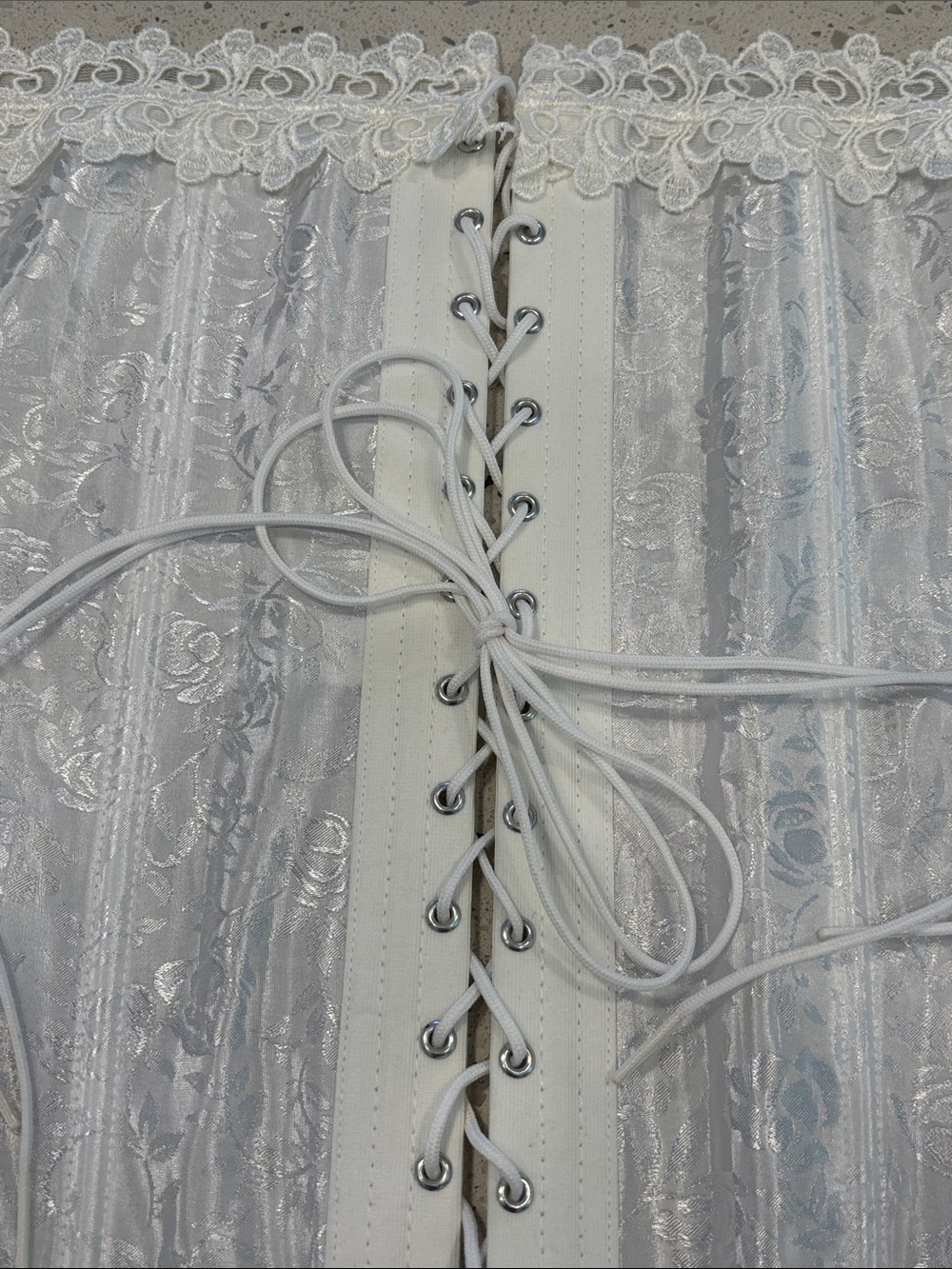 Frederick’s of Hollywood Vintage Bridal Lace-up Corset Bustier NWOT Size 36 - Picture 11 of 15